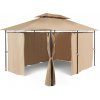 Blumfeldt Grandezza, hnědý, zahradní pavilon, párty stan, 3x4 m, ocel, polyester