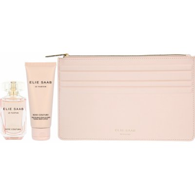 Elie Saab Le Parfum Rose Couture EDT 50 ml + tělové mléko 75 ml + etue dárková sada – Zboží Mobilmania