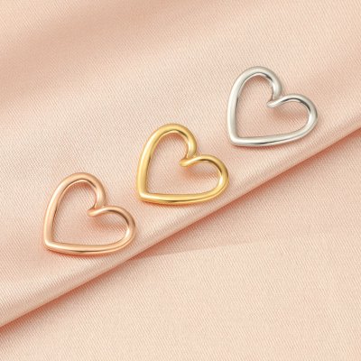 Přívěsek tvarované srdíčko 3 barevné varianty chirurgická ocel - Povrchová úprava Rose gold galvanizace TC 476 – Hledejceny.cz