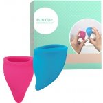 Fun Cup Menstruační kalíšek modrá a růžová A 2 ks – Zboží Mobilmania