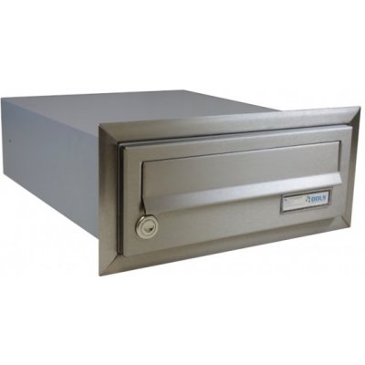 1x poštovní schránka B-01 k zazdění do sloupku + orámování L profilem - NEREZ / šedá – Hledejceny.cz