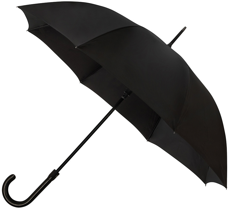 Falcone De luxe Black deštník jednobarevný holový černý od 509 Kč -  Heureka.cz