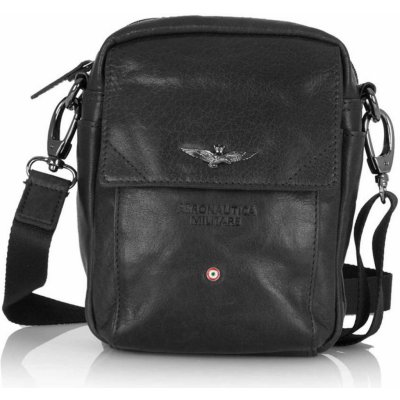 Aeronautica Militare taška na rameno-opasek Vintage AM-307-01 2 L černá – Zboží Dáma