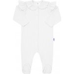 New Baby Kojenecký bavlněný overal Stripes bílý – Zboží Dáma