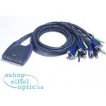 Aten CS-64US DataSwitch elektronický 4:1 (kláv.,VGA,myš,audio) USB – Zboží Mobilmania