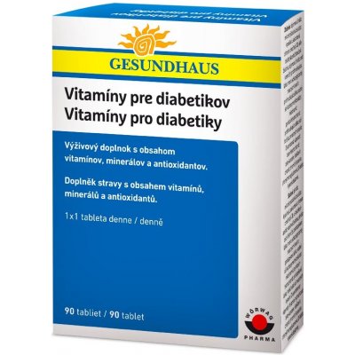 Gesundhaus Vitamíny pro diabetiky 90 tablet – Zboží Mobilmania