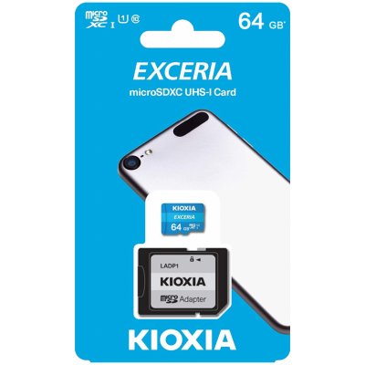 KIOXIA EXCERIA microSDXC UHS-I U1 64 GB LMEX1L064GG2 – Zbozi.Blesk.cz