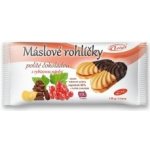 Klasa Máslové rohlíčky s rybízovou náplní polité čokoládou 150 g – Zboží Dáma