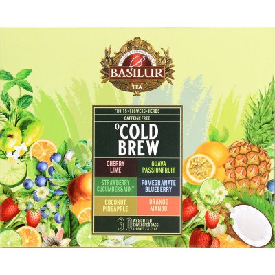 Basilur Cold Brew Assorted směs ovocných čajů 60 sáčků – Hledejceny.cz