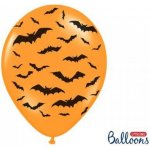 PartyDeco Balonek latex oranžový Netopýři 30 cm – Zboží Dáma