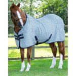 Premier Equine Vaflová deka 3D šedo modrá – Zboží Dáma