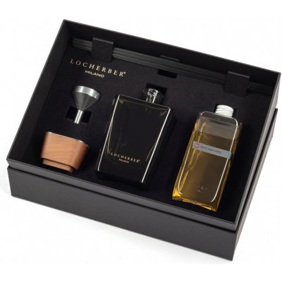 Locherber Milano GIFT BOX 500 ml AZAD KASHMERE Skyline difuzér 500 ml + náplň 500 ml + tyčinky + trychtýřek + víčko z ořechového dřeva – Zboží Dáma