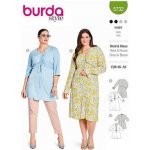 Střih Burda zelený 5732 - šaty se stahováním, tunika pro plnoštíhlé – Zboží Mobilmania