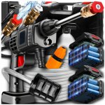 Akumulátorová TLAKOVÁ myčka pro zahradní auto s kufrem do domu – Zboží Dáma