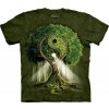 Pánské Tričko Pánské batikované triko The Mountain - Yin Yang Tree zelené