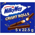 Milky Way Crispy Rolls tyčinky s mléčnou náplní a polevou z mléčné čokolády 5 x 22,5 g – Zboží Dáma