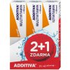 Vitamín a minerál Additiva sada Multivitamin 2+1 mineral pomeranč šumivé tablety 3 x 20 ks