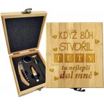 Sablio Dárková sada na víno Když Bůh stvořil tety: 147×168×49 mm – Hledejceny.cz