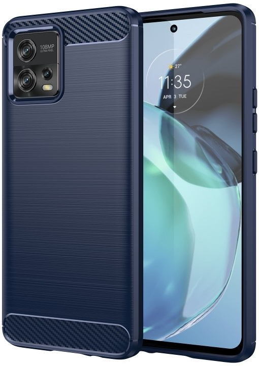 Pouzdro PROTEMIO 53440 FLEXI TPU Kryt pro Motorola Moto G72 modrý