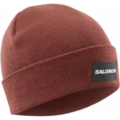 Salomon Outlife Logo Beanie LC1853800 madder brown – Hledejceny.cz