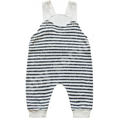 Baby Service Bavlněné kalhoty baggy s laclem Pruhy – Sleviste.cz