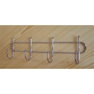 Nástěnný drátěný věšák TORO 4 háčky – Zboží Mobilmania