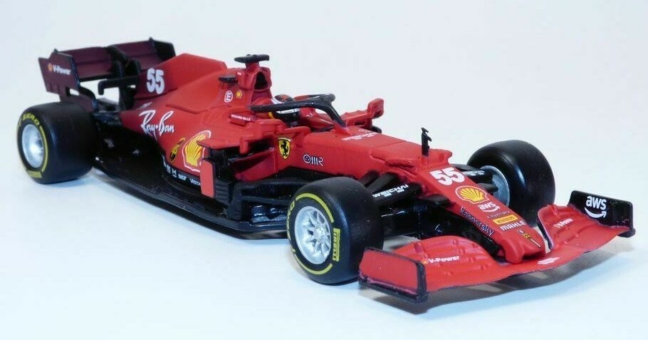 Signature Bburago Ferrari SF21 NO55 Sainz BB18-36828S 1:43