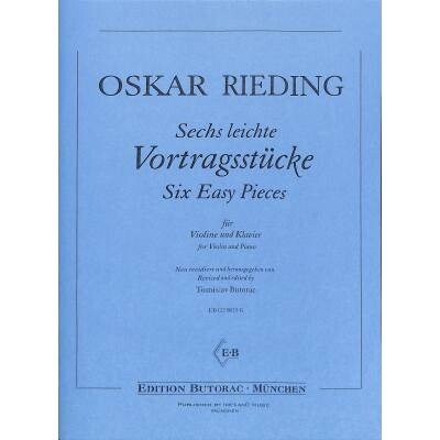 Sechs leichte Vortragsstücke pro housle a klavír od Oskar Rieding – Hledejceny.cz