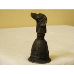 BRONZOVÝ FIGURÁLNÍ ZVONEČEK - S HLAVOU PSA – Hledejceny.cz