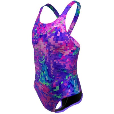 Nike Multi Print HydraStrong Swimsuit Junior Violet – Zboží Dáma