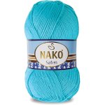 Nako Saten Barva: tyrkysová - 3323 – Zboží Dáma