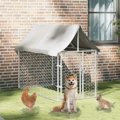 vidaXL Venkovní psí kotec se střechou 200 x 100 x 150 cm – Zboží Dáma