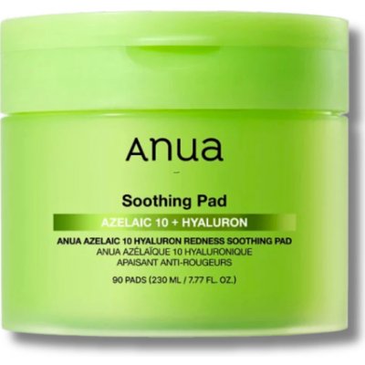 Anua - Azelaic Acid 10 Hyaluron Redness Soothing Pad - Zklidňující tonizační tampony s kyselinou azelaovou a kyselinou hyaluronovou 90ks/230ml – Zboží Mobilmania