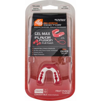 Shock Doctor Gel Max Flavour Fusion JR červená – Zboží Dáma