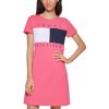 Dámské šaty Tommy Hilfiger dámské šaty Flag Dress růžové