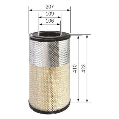 Vzduchový filtr BOSCH F 026 400 269 – Hledejceny.cz