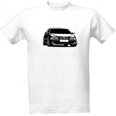 Tričko s potiskem BMW E39 M5 pánské Bílá – Zboží Mobilmania