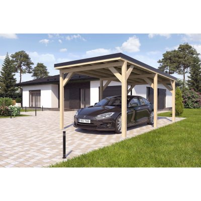 Holzbrüder Ralf na auto přírodní/černá 3 x 6 m – HobbyKompas.cz