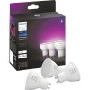 Žárovka Philips LED žárovka GU10 Hue 3ks 4,3W 50W White and Color Ambiance 2000-6500K/RGB stmívatelná