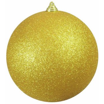Vánoční dekorační ozdoba 20 cm zlatá se třpytkami 1 ks