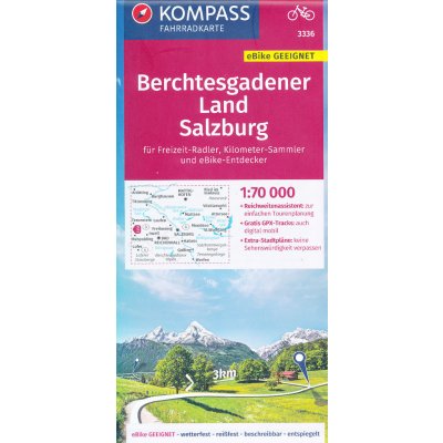 cyklomapa Berchtesgadener Land Salzburg 1:70 t. voděodolná