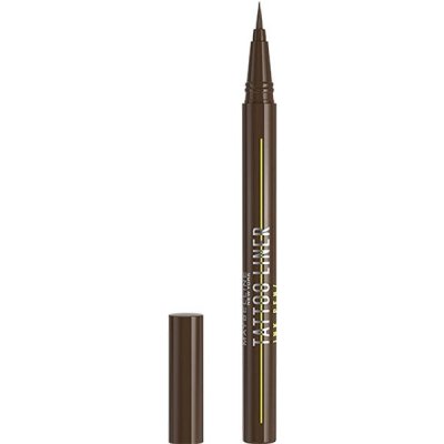 Maybelline Tekuté oční linky v peru Tattoo Liner Ink Pen Pitch Brown 1 ml – Zboží Mobilmania