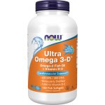 NOW Ultra Omega 3-D 600 EPA + 300 DHA + Vitamin D3 x 180 softgel kapslí – Hledejceny.cz