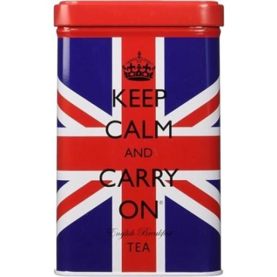Keep Calm And Carry On černý čaj v plechové dóze 40 ks 125 g – Zboží Mobilmania