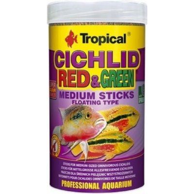 Tropical Cichlid Red & Green medium stick 1000 ml/360 g