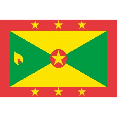 Grenada vlajka - 30 x 45 cm - tunel, karabina – Hledejceny.cz