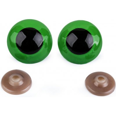 Oči velké s pojistkou Ø40 mm - zelená tmavá (2 sada) – Hledejceny.cz