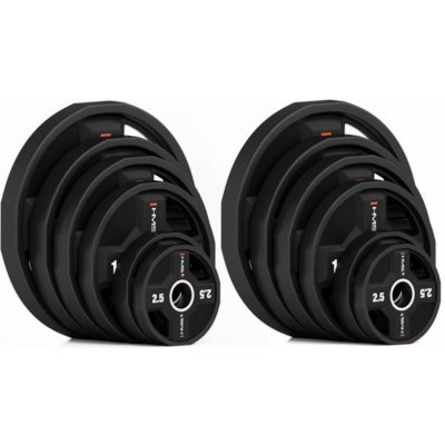HMS TPC Sada olympijských polyuretanových kotoučů set 2 x 2,5 - 25 kg 50 mm – Zboží Dáma