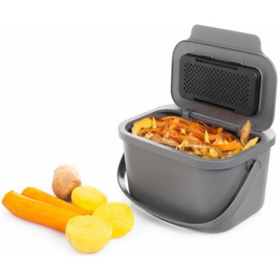 Bini Koš na bioodpad šedý 6 l – Sleviste.cz