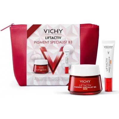 Vichy Liftactiv B3 Pigment Specialist XMAS 2025 set denní krém 50 ml + oční krém SPF 50+ 15 ml dárková sada – Sleviste.cz